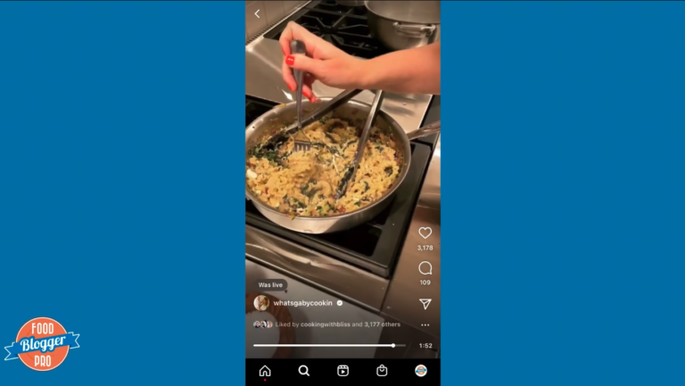 ktv娱乐会所上海金沙江路蓝滑板Food博客Pro标识Instagram Live从@whatsgabycooking显示